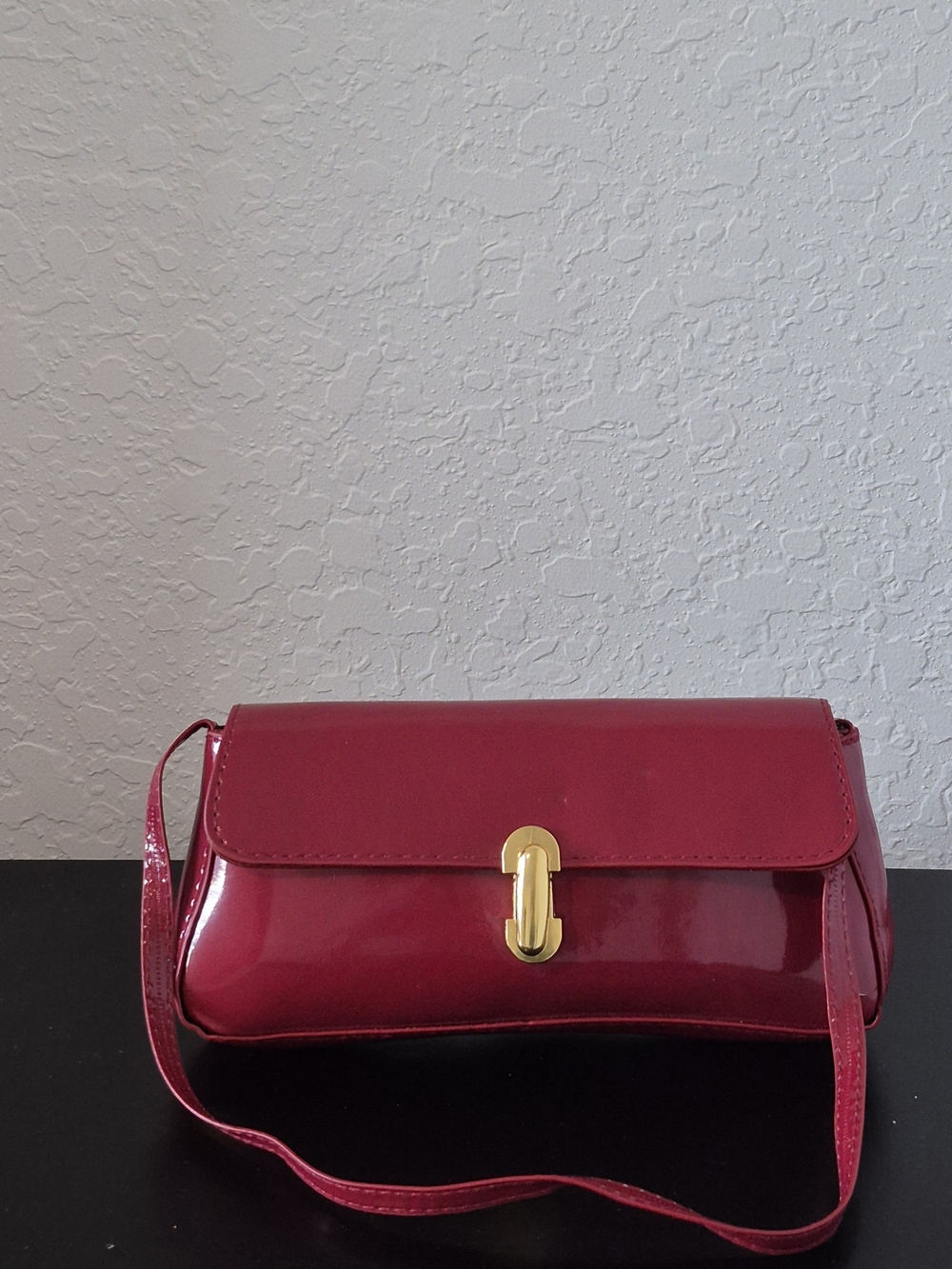 Red Patent Mini Shoulder Bag